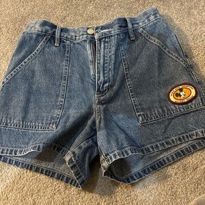 Disney Blue Jean Shorts with Mickey Patch